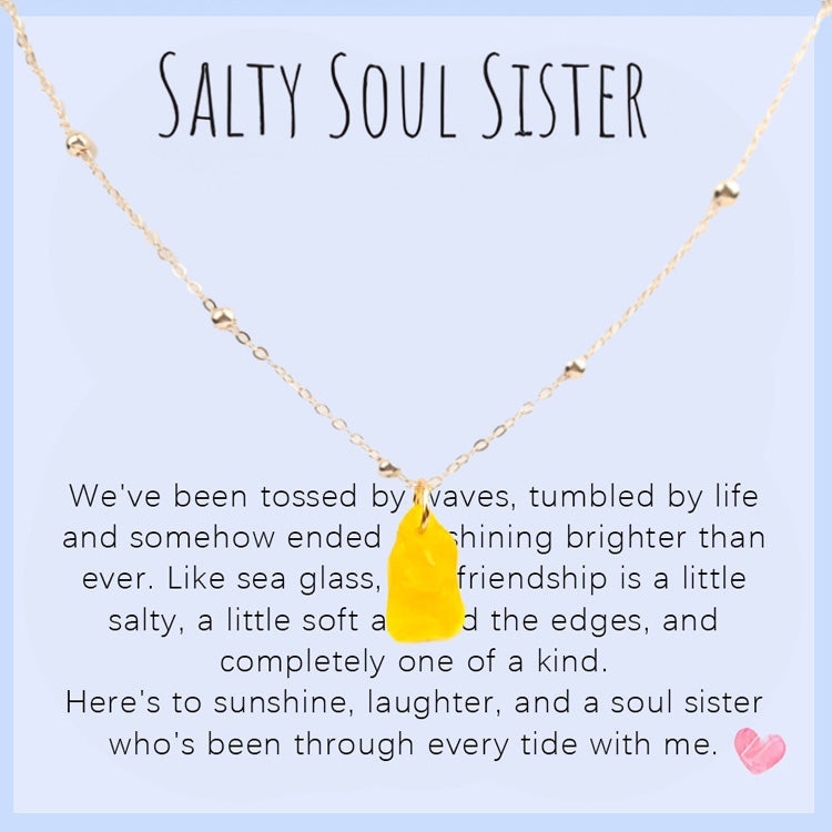 Collar de lágrima de vidrio marino: un símbolo del amor por el océano 🌊