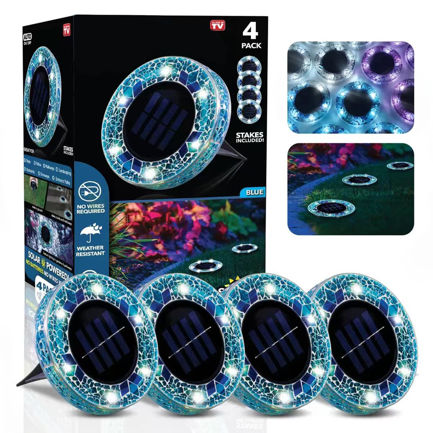 TerraLume The Gilded Prism Solar Lights – ⚡️Fast Installation &🔋10H Long Lasting
