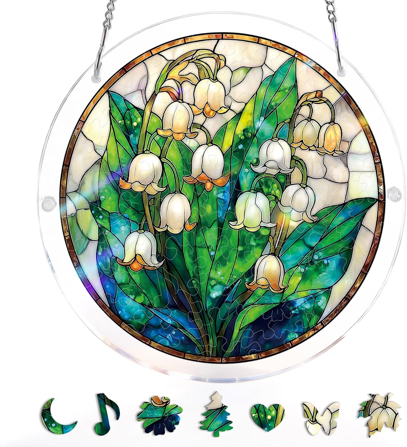 🧩 Acrylic Puzzle Hanging Ornament | Indoor & Yard Decor