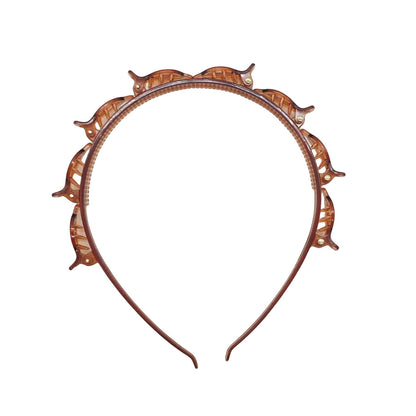 Geometric Link Headband – Bold Circular Chain Hair Accessory