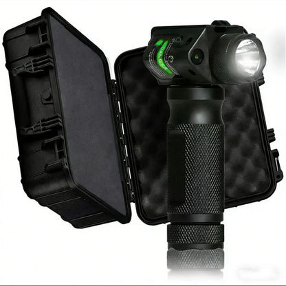 Vertical Flashlight Grip – LED Light with Laser Pointer