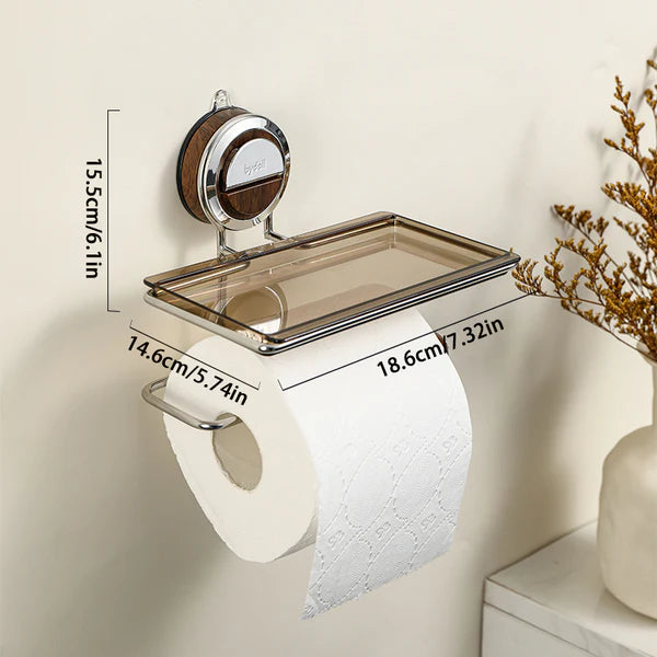 No Drilling Suction Stainless Steel Toilet Paper Holder🧻