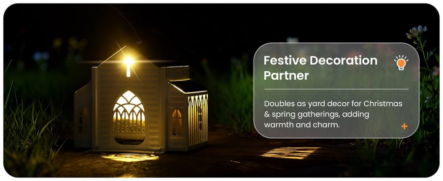 🎁  Last Day 60% OFF-✝️Church-Shaped Metal Solar Bird Feeder(✨Same as in the video)