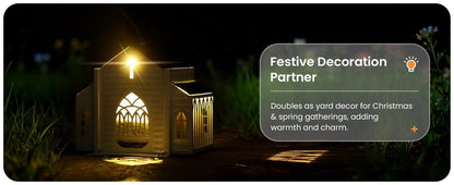 🎁  Last Day 60% OFF-✝️Church-Shaped Metal Solar Bird Feeder(✨Same as in the video)