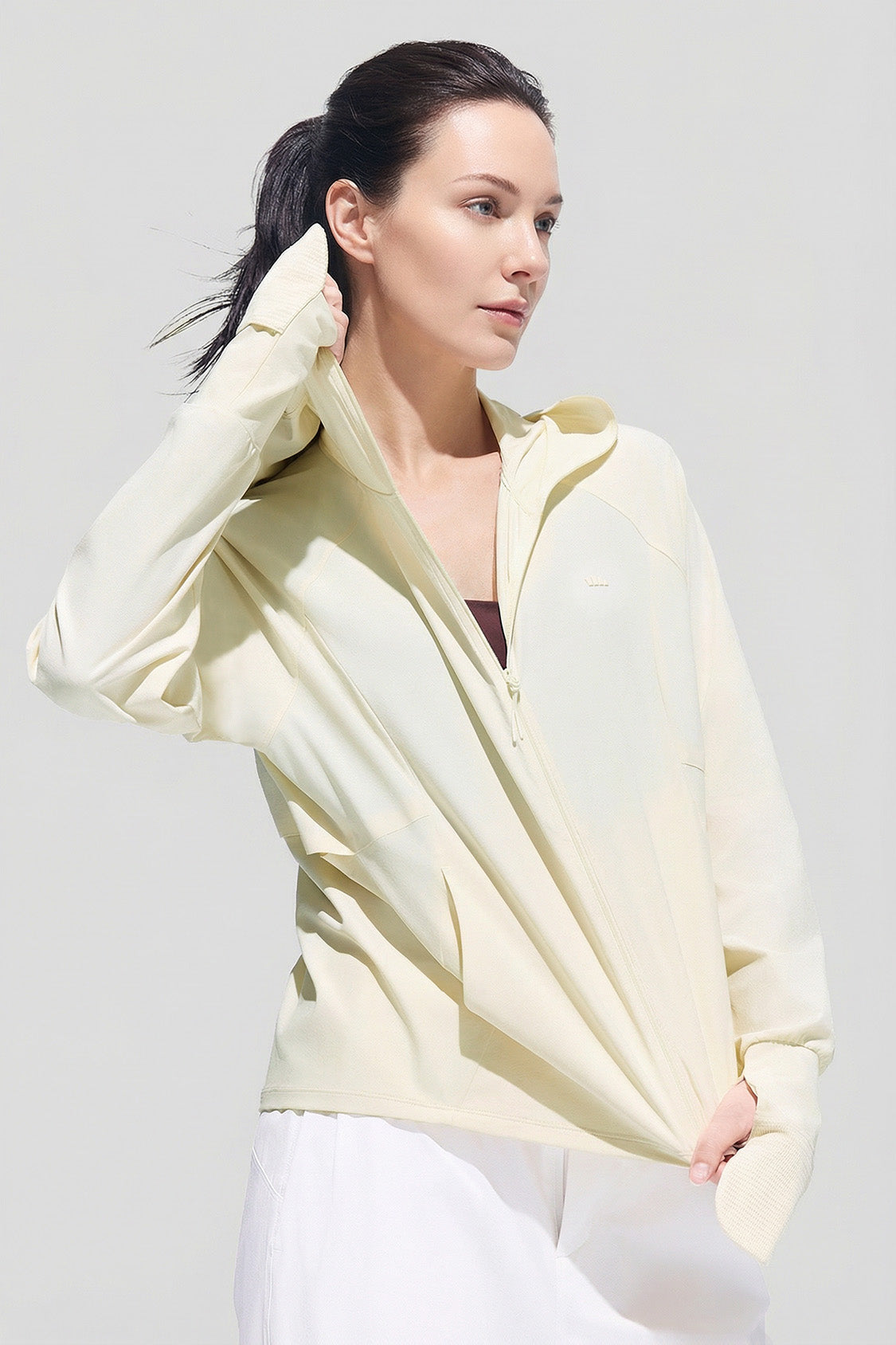 UPF 200+ Women’s Sun Protection Jacket – Ultra-Light Cooling UV Shield Hoodie for Outdoor & Travel