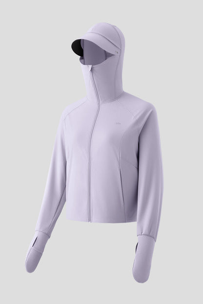UPF 200+ Women’s Sun Protection Jacket – Ultra-Light Cooling UV Shield Hoodie for Outdoor & Travel