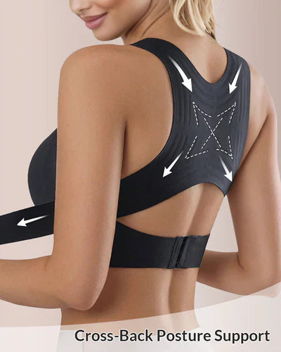 🎉LAST DAY SALE -30% OFF⚡Front Closure Cross-Back Wireless Posture Bra