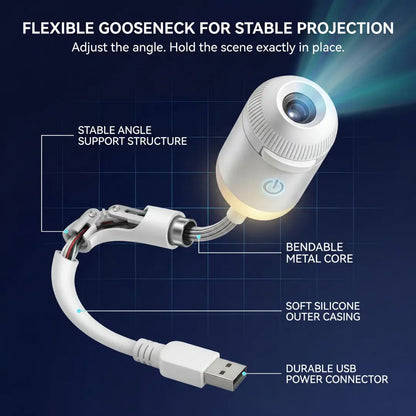 🌌HD Smart Dynamic 5D Holographic Night Light Projector