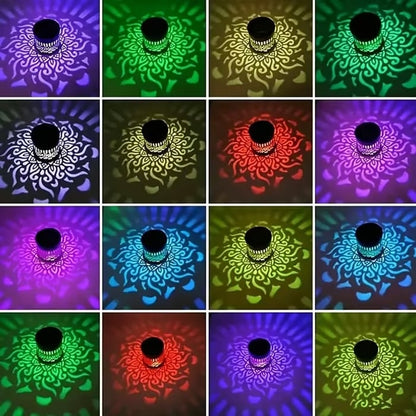 🌌Solar Mandala Wall Light | Outdoor Garden Fence Projector Lamp 🪐