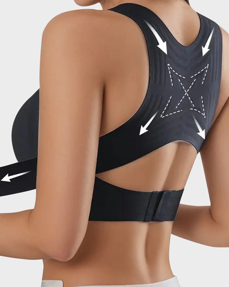 🎉LAST DAY SALE -30% OFF⚡Front Closure Cross-Back Wireless Posture Bra