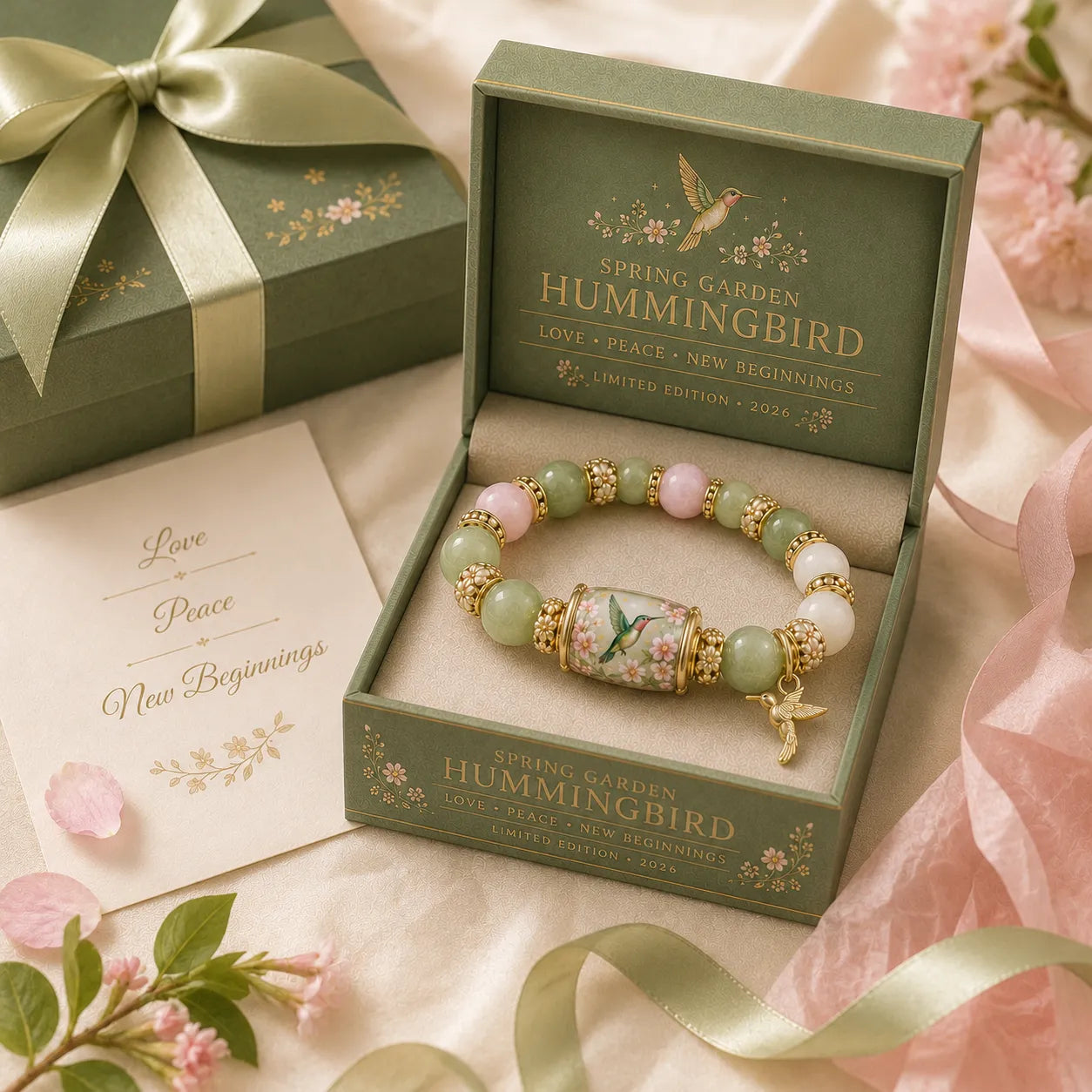 🌿 Love, Peace & Spring Blessings 💖 | 2026 Limited Edition Bracelet - Only 15 Left