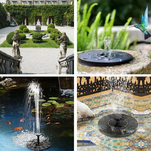 Solar Fountain – Solar Powered, Multiple Spray Modes