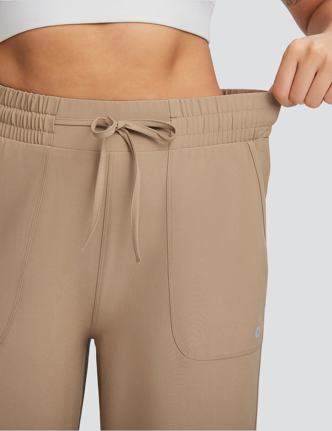 Women's High Waisted Wide Leg Capris with Pockets | UPF 50+ Quick Dry Yoga Pants
