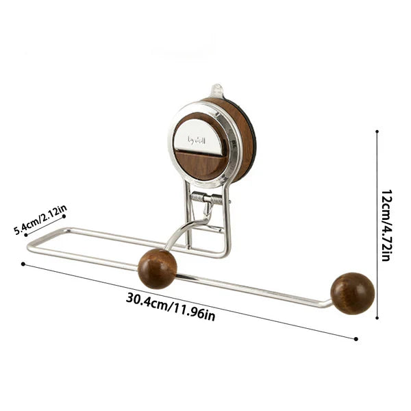 No-Drill Kitchen Paper Towel Holder – Suction Cup Installation