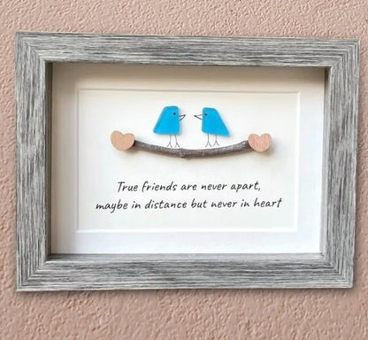 Sea Glass Art, Seaglass Birds, Friend Birthday Gift,Handmade