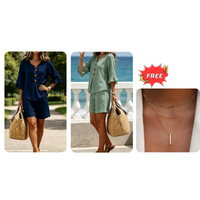 🔥Dark Blue+Dark Green✨Free Necklace + Free Shipping