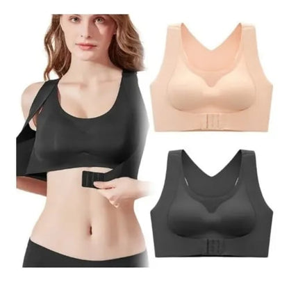🎉LAST DAY SALE -30% OFF⚡Front Closure Cross-Back Wireless Posture Bra