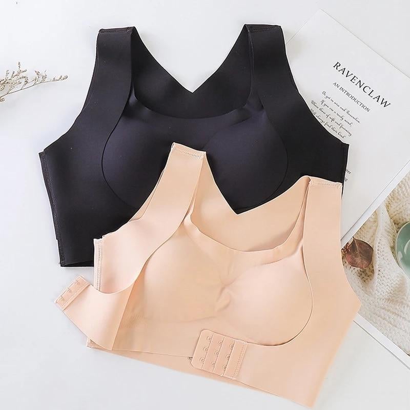 🎉LAST DAY SALE -30% OFF⚡Front Closure Cross-Back Wireless Posture Bra