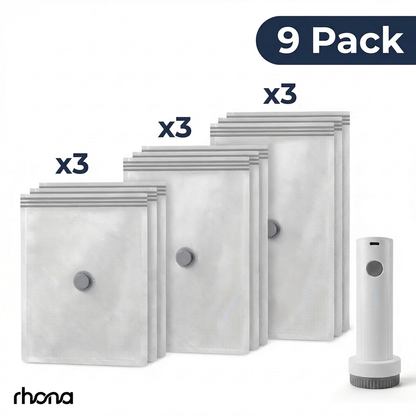 Vacuum Compression Travel Bags with Wireless Pump
