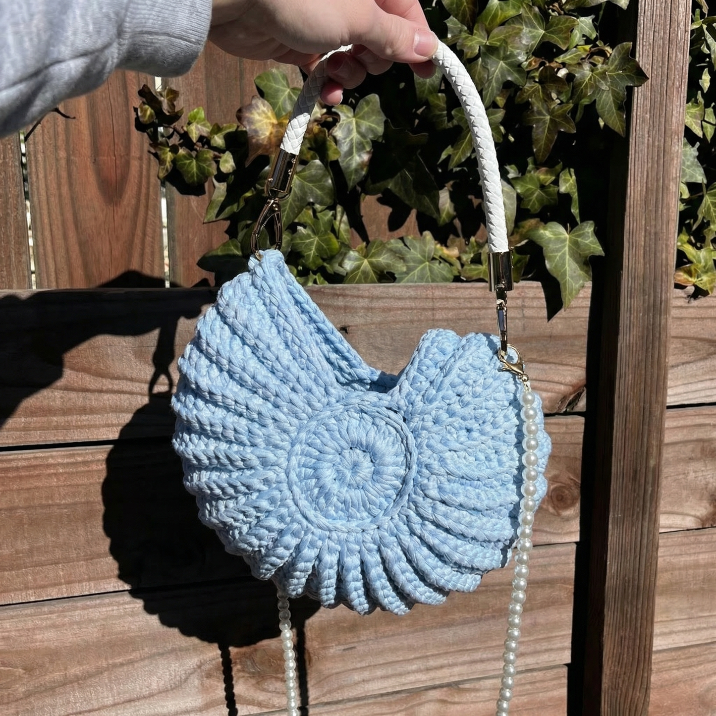 Crochet Shell Bag(100% Handmade)