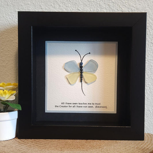 🦋Butterfly Sea Glass Art