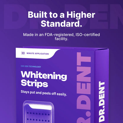 Purple Teeth Whitening Strips - 7/21 Whitening Sessions - Non Sensitive Teeth Whitening - Peroxide-Free