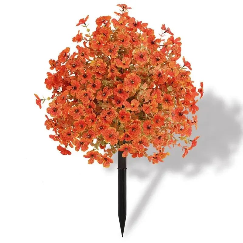 Artificial Topiary Ball Treeswith Flowers and Ground Spikes