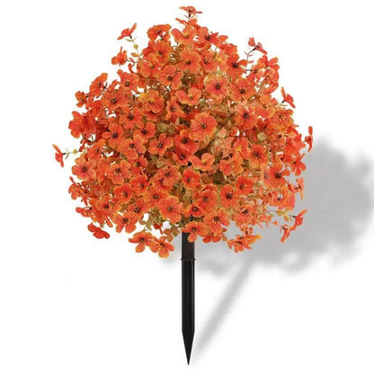 Artificial Topiary Ball Treeswith Flowers and Ground Spikes