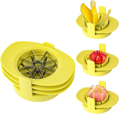 4-in-1 Fruit Corer & Slicer Tool for Apple, Mango & Tomato