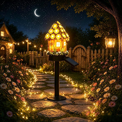 🍄Solar Fairy-Tale Mushroom Cottage Garden Light