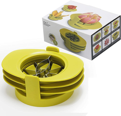 4-in-1 Fruit Corer & Slicer Tool for Apple, Mango & Tomato