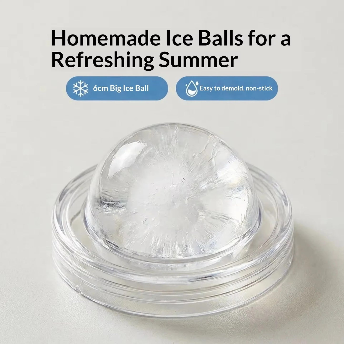 Collapsible Ice Puck Water Cup — Portable Silicone Travel Mug with Built-in Ice Mold