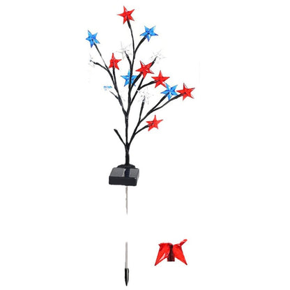 Patriotic Outdoor Waterproof Solar for 4th of July Independence Day 250th Anniversary Memorial Day