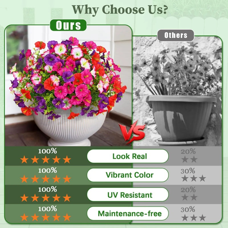 🔥UV Resistant Artificial Petunias Flowers