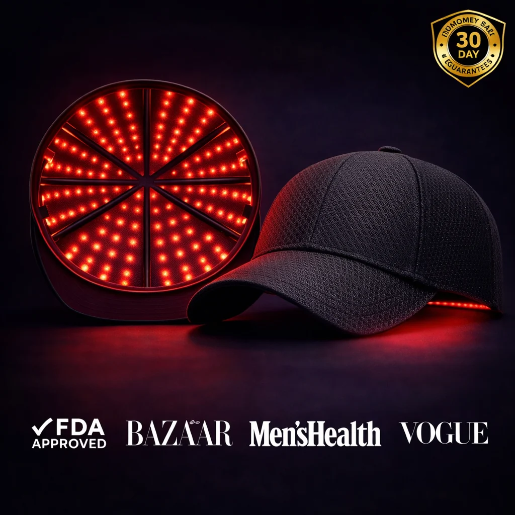 Red Light Therapy Cap 660nm & 850nm for Scalp & Hair Support