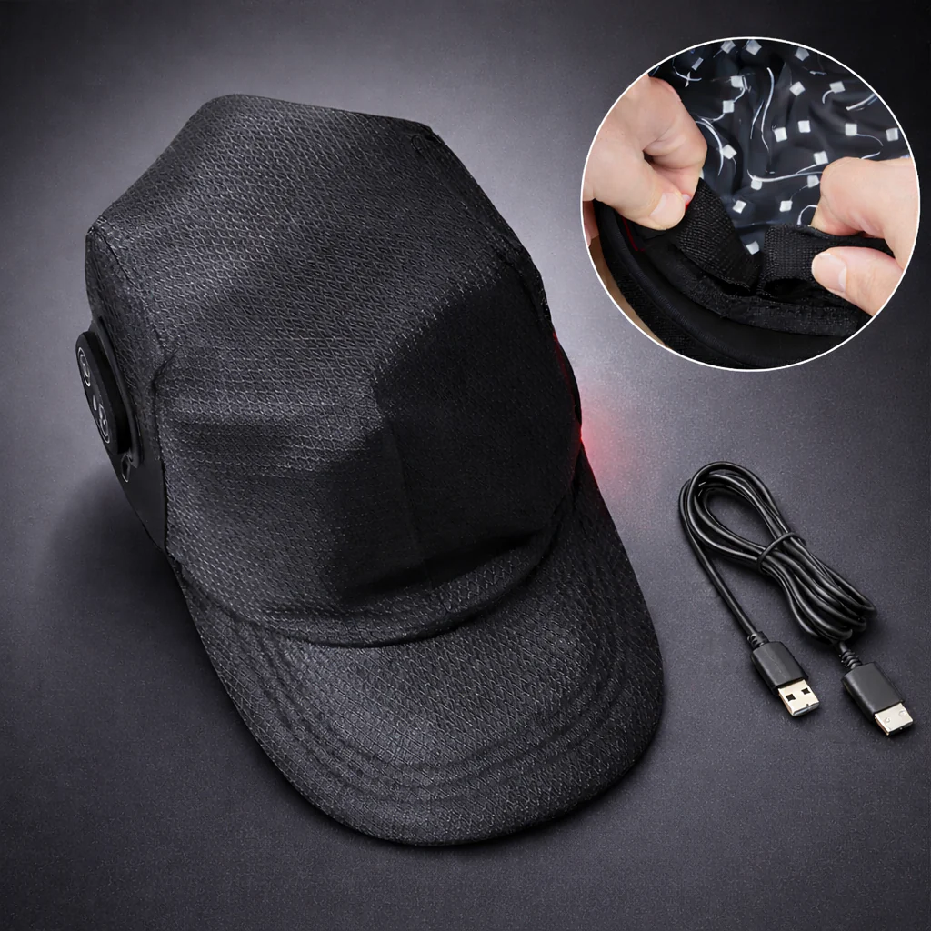 Red Light Therapy Cap 660nm & 850nm for Scalp & Hair Support