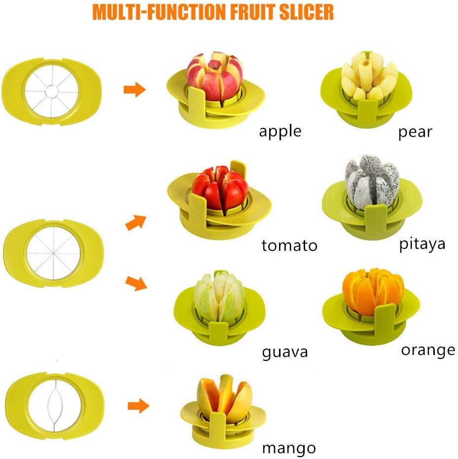 4-in-1 Fruit Corer & Slicer Tool for Apple, Mango & Tomato