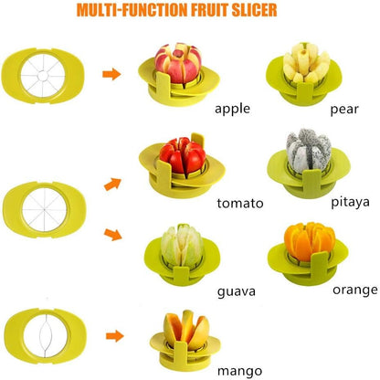 4-in-1 Fruit Corer & Slicer Tool for Apple, Mango & Tomato