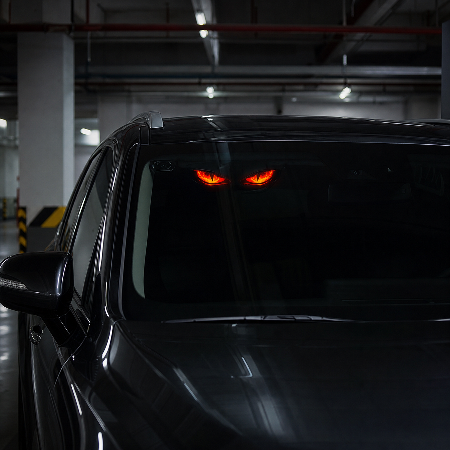 Devil Eyes Solar Motion Sensor LED Car Light
