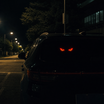 Devil Eyes Solar Motion Sensor LED Car Light