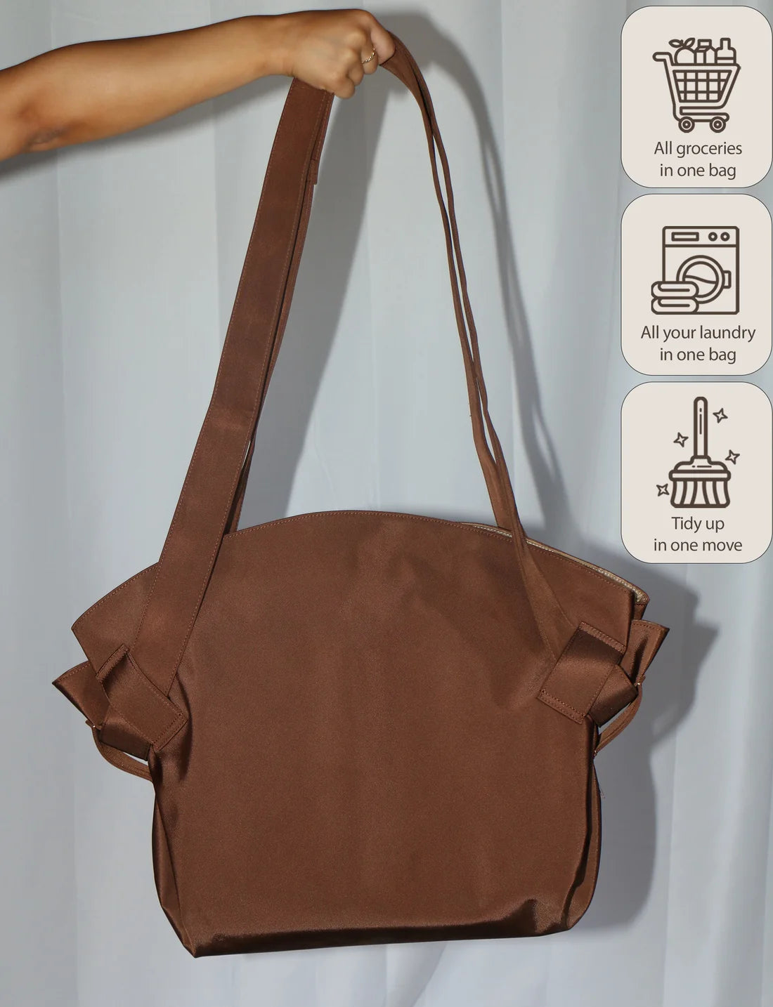 3-in-1 Quick-Storage Bag | Portable Laundry Hamper, Picnic Mat & Beach Tote