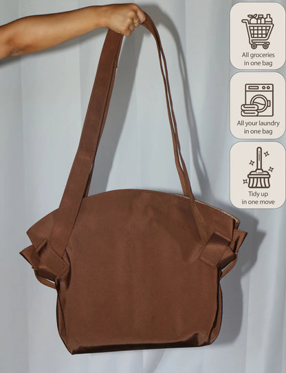 3-in-1 Quick-Storage Bag | Portable Laundry Hamper, Picnic Mat & Beach Tote