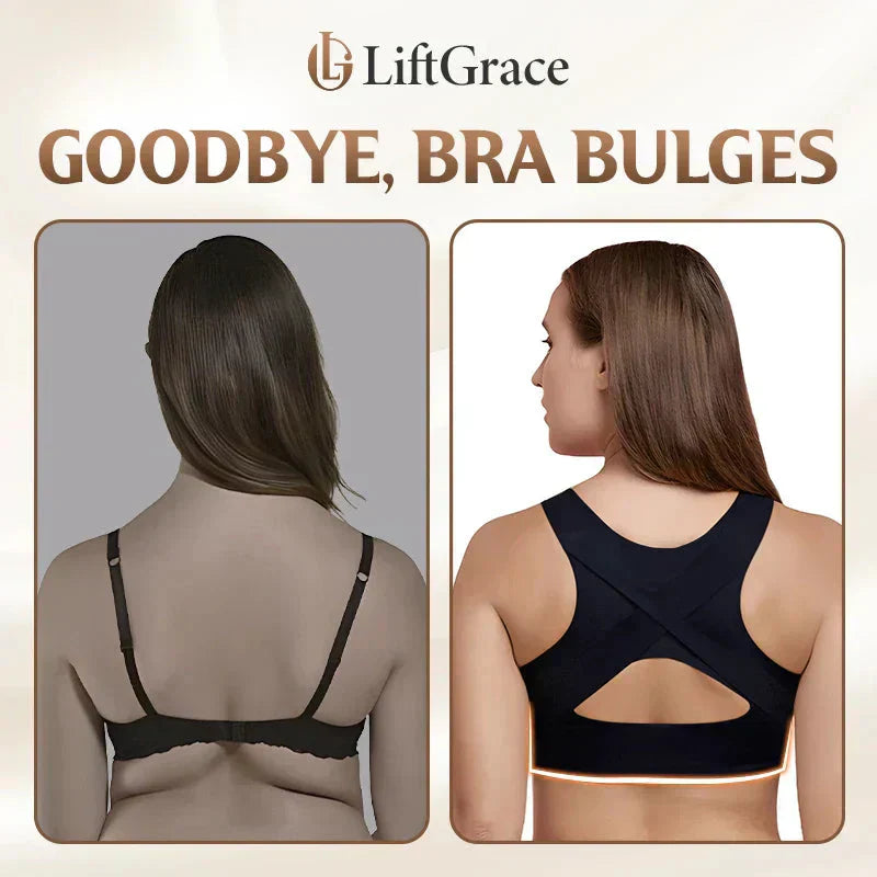 🎉LAST DAY SALE -30% OFF⚡Front Closure Cross-Back Wireless Posture Bra