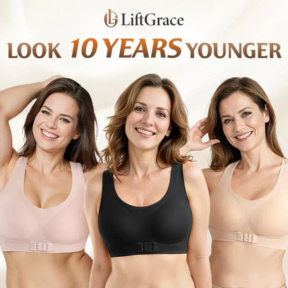 🎉LAST DAY SALE -30% OFF⚡Front Closure Cross-Back Wireless Posture Bra