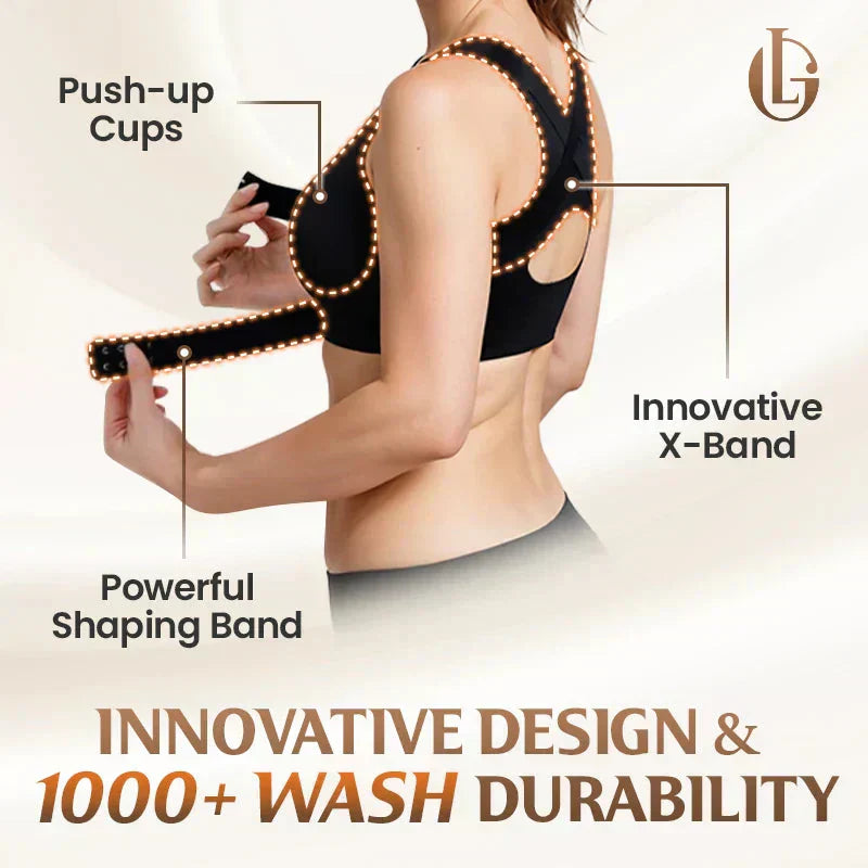 🎉LAST DAY SALE -30% OFF⚡Front Closure Cross-Back Wireless Posture Bra